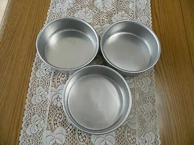 Magic Line Cake Baking Pans Aluinum 6 X 2 Lot Of 3 • $21.99