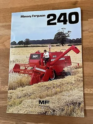 Massey Ferguson 240 Combine Dealer Brochure • £8.95