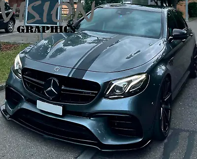 Mercedes Car Hood Stripes Vinyl Decal Racing AMG Sport Sticker Graphics Adhesive • £14.99