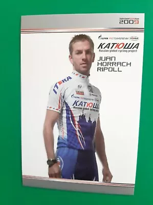 CYCLING Cycling Card JUAN HORRACH RIPOLL Team TEAM KATUSHA 2009 • $2.12