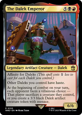 MTG - WHO - The Dalek Emperor Near Mint #120 • $1.10