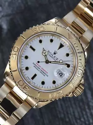 Rolex 39554: 18k Yellow Gold Yacht-Master 40 Watch Ref. 16628 Circa 1991 • $20000