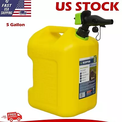 5 Gallon SmartControl Dual Handle Diesel Fuel Container FSCD571 Yellow Gas Can • $33.99