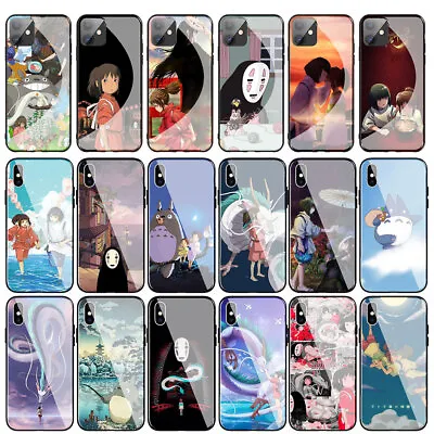 £6.71 • Buy Totoro Spirited Away No Face Glass Case For IPhone 12 13 14 Pro Max Plus Mini