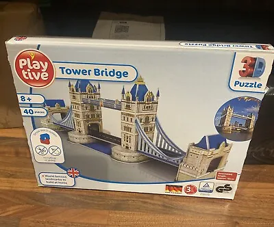 Tower Bridge London 3D Jigsaw Puzzle 42cm ... Brand New In Box • £12.99