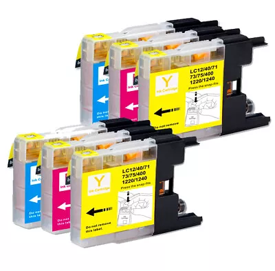 6P Premium CMY Ink Fits Brother LC75 LC71 Series MFC-J435W MFC-J825DW MFC-J835DW • $12.99