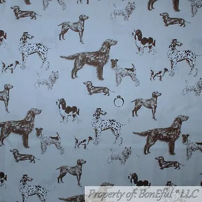 BonEFul Fabric FQ Cotton Quilt Natural Large Dog Breed Dalmatian Dachshund Lab L • $6.47