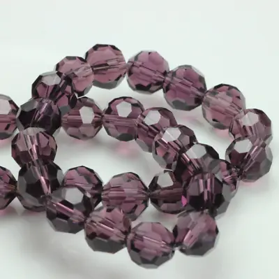 3mm 4mm 6mm 8mm 10mm Faceted Earth Crystal Glass Loose Crafts Beads Jewelry  • $3.31