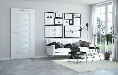 'PLUS' Complete Internal Door Set With Adjustable Frame Contemporary Design! • £497