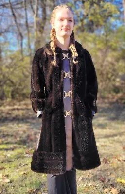 Vintage Faux Fur Coat. Tissavel Made In Israel • $120