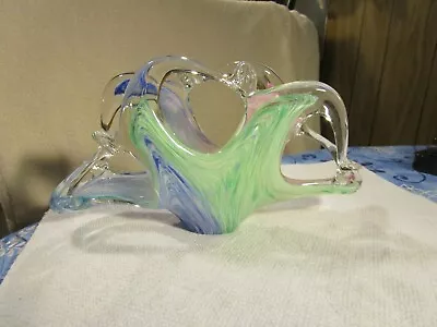 GORGEOUS~Lavorazione Arte Murano Art Glass Napkin/Letter Holder~QUALITY ITEM!! • $28.88