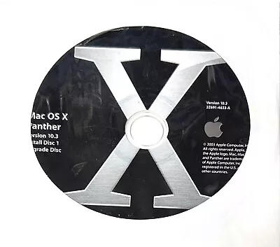 Mac OS X 10.3 Panther Complete Set Of 4 Install Discs • $30