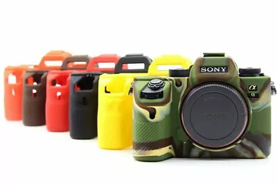 $19.75 • Buy For Sony A7M3/A7R3/A9 Soft Silicone Protective Case Skin Cover Anti-Scratch 