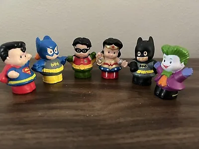 $9.99 • Buy Lot Of 6! 6 Fisher Price Little People DC FRIENDS SUPER HEROES - 2011