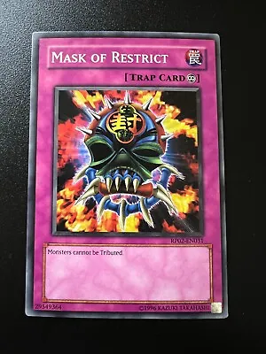 Mask Of Restrict RP02-EN031 Common Retro Pack 2 Near Mint Yugioh • £2.02