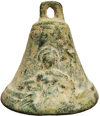 Antique Post Medieval Bell Depicting A Saint Holding A TAU CROSS • $199