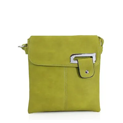 Ladies Girls Designer Casual Across Body Bag Women Zipper Messenger Shoulder Bag • £13.10