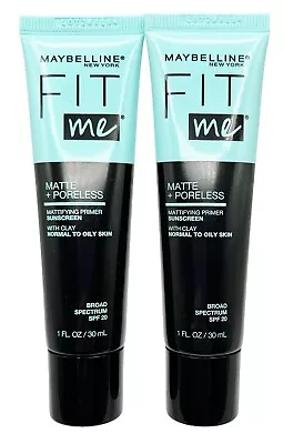 2 Pack Maybelline Fit Me Matte + Poreless Mattifying Face Primer SPF20 Exp 12/24 • $10.95
