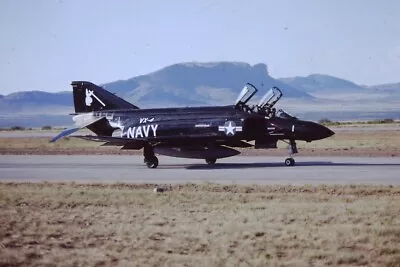 4686 Original Military Aircraft Slide F-4s Phantom 158360 Vx-4 Usn 1989 • $2