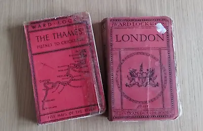 Pair Ward Lock Red Guides The Thames 6th Ed &  London 48th Ed • £5.99