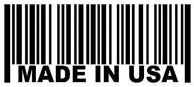 MADE IN USA Barcode UPC Vinyl Decal Die Cut Sticker Approx. 3  X 7  America • $4