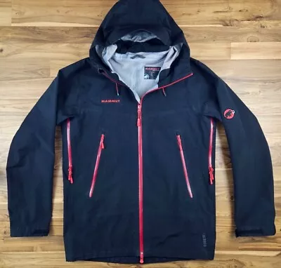 Mammut Mens Crater Gore-Tex Hard Shell Jacket Size Medium Black/Red • $79.99