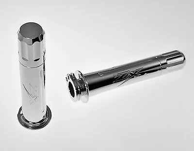 $112.46 • Buy Chrome Kawasaki Zx Grips Zx14 Zx14r Zx10r Zx12r Zx9r Zx7r Zx6r Zx6rr Revolver