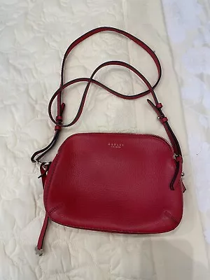 Radley Red Leather Cross Body Bag  • £15