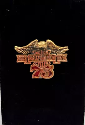 Harley Davidson Vintage 75th Anniversary Pin • $19.99