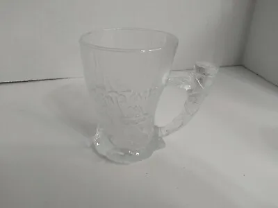 Vintage 1993 McDonalds 3D Flinstones Glass Mug Cup Mammoth Tusk Sculptured Bone • $3.08