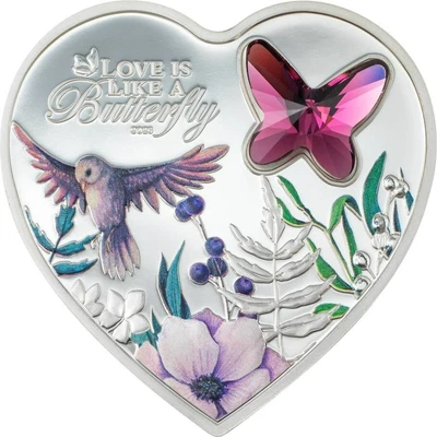 $98.89 • Buy 2023 Cook Islands Brilliant Love Butterfly 20g .999 Silver Coin