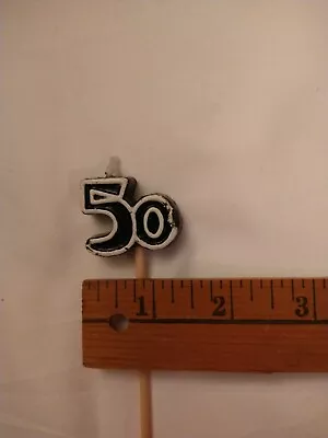 50th Birthday Candles Cake Toppers Fiftieth Fifty Party Decoration ~ One Each • £2.88