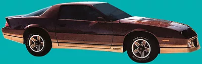 $189 • Buy 85-86 Camaro Z28 Decal & Stripe Kit Gold & Black