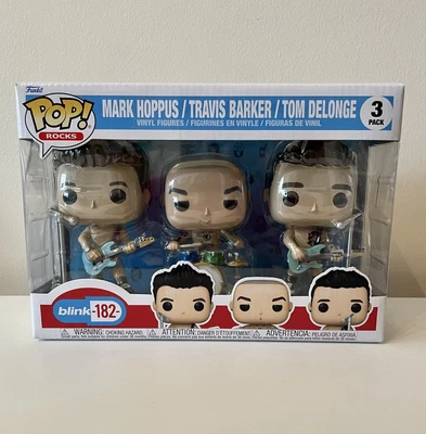 £37.95 • Buy Blink 182 - Funko Pop 3 Pack - Mark Hoppus, Tom DeLonge, Travis Barker