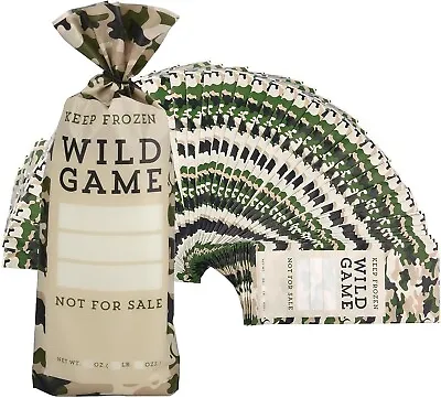 120 Pack Wild Game Bags 1lb For Freezer Storage Meat Packaging System New • $21.26