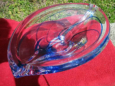 Max Verboeket Kristalunie Maastricht Holland Art Glass Freeform Bowl Vase Signed • $34.95