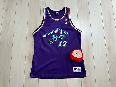 NBA Champion Utah Jazz John Stockton Vintage Jersey Size 48 • $99