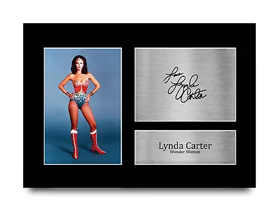 Lynda Carter Original Wonder Woman Signed Autograph Print A4 Picture For TV Fans • £11.99