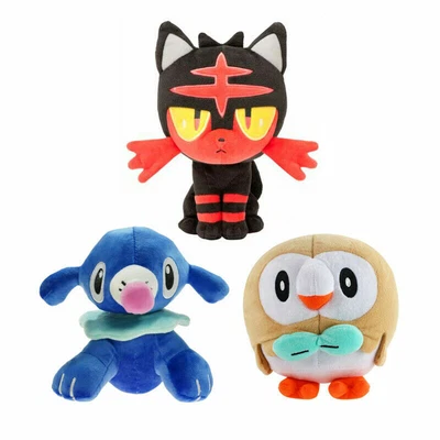 £8.99 • Buy Cartoons Sun & Moon Litten Rowlet Popplio Plush Doll Soft Stuffed Toy Xmas Gift