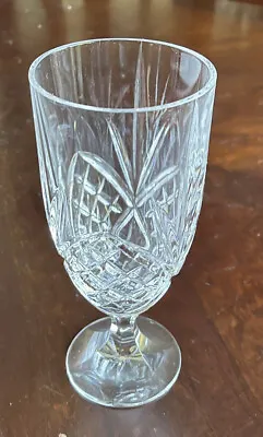 Dublin Shannon By Godinger Crystal Footed Ice Tea / Water Goblets (1 Piece) 14oz • $6