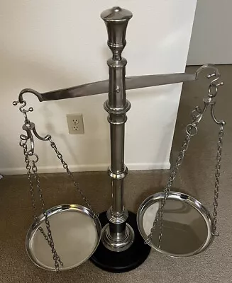 Balance Scale Polished Nickel 37” By Z Gallerie • $27.95