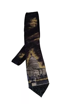 Mercedes Handmade High Fashion Mens Neck Tie Washington DC Capitol Building  • $17.76