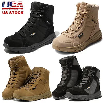Men's Military Tactical Boots Hiking Boots Waterproof Lightweight Combat Boots • $54.99