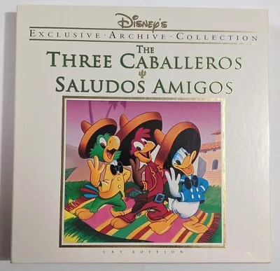 Disney's THREE CABALLEROS & SALUDOS AMIGO Exclusive Archive Collection LaserDisc • $22