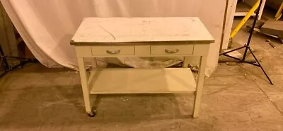 49x24x37  Portable White Lab Table W/ Drawers • $660