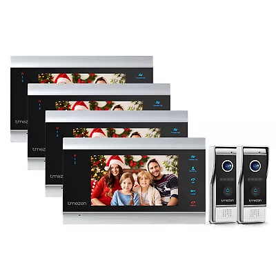 TMEZON Wired Video Doorbell Intercom Entry System 4X 7  Monitor Night View 1080P • $123.99