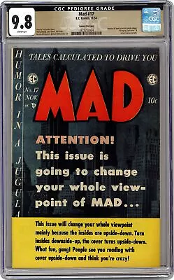 Mad Magazine #17 CGC 9.8 Gaines File Copy 1954 3828252004 • $4550