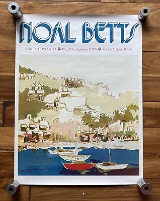 Vintage Noel Betts Mid Century Modern Sausalito Poster Nut Tree 1975 18” X 24” • $22.95