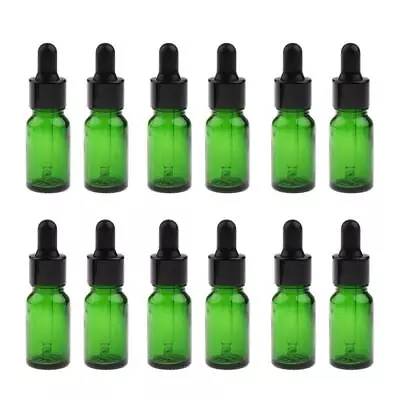 12x Empty Dropper Bottles Essential Oil Makeup Perfume Container • $13.97