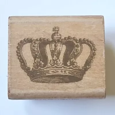 HER MAJESTY'S CROWN All Night Media Anna Griffin Rubber Stamp Royalty Queen Zp16 • $6.97